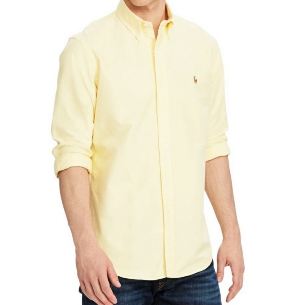 Ralph Lauren NWOT cotton yellow Oxford button down Shirt size XXL